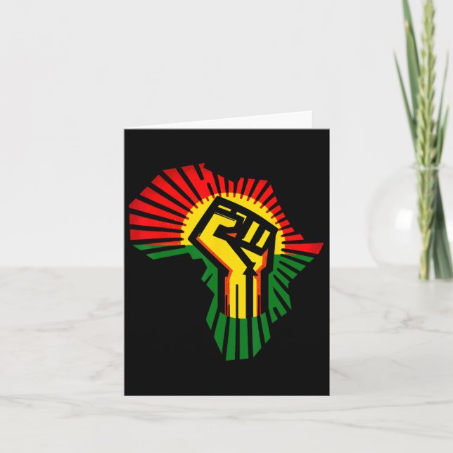 Tarjeta 18 de junio de 1865 Mes de la historia negra en Áf (Anverso)