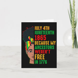 Tarjeta 18 de junio de 1865 porque mis antepasados no eran