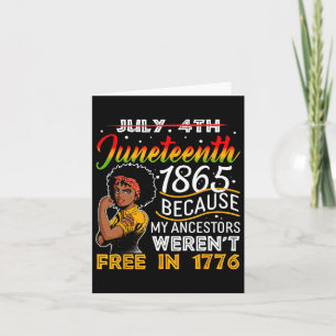 Tarjeta 18 de junio de 1865 porque mis antepasados no eran