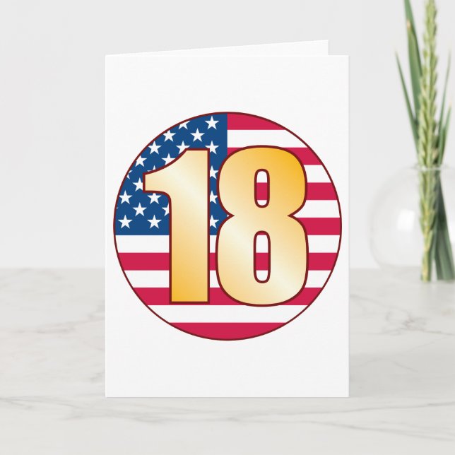 Tarjeta 18 USA Gold (Anverso)