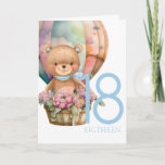 Tarjeta 18TH Bear Bear Balloon de Cumpleaños<br><div class="desc">Cumpleaños Teddy Bear Balloon 18TH Card bebé dulce oso de peluche tarjeta de bebé personalizada para un niño. Podemos esperar. Haga clic en el botón "Personalizar it!" para cambiar el tamaño del texto,  el color del texto,  el estilo del tipo de letra y más!</div>