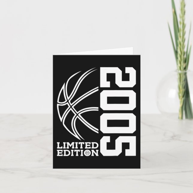 Tarjeta 18th Birthday Basketball Limited Edition 2005 (Anverso)