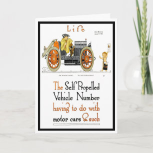 TARJETA ¡1913!!! "AUTOMOTOR AMARLE" QUE SALUDA