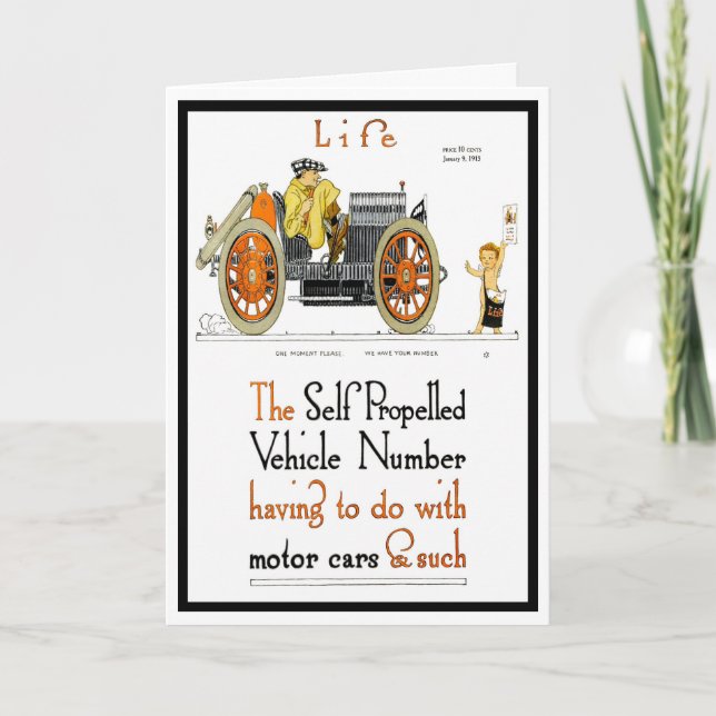 TARJETA ¡¡¡1913!!! GREETING DE "COPA SIN FRONTERA 'O JOE" (Anverso)