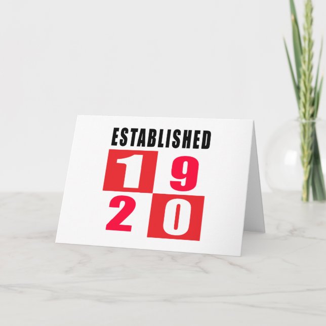 Tarjeta 1920 diseños del cumpleaños (Anverso)