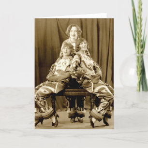 Tarjeta 1925 actrices en etapa