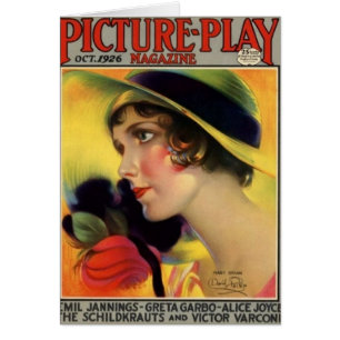 Tarjeta 1926 de la revista de la película del