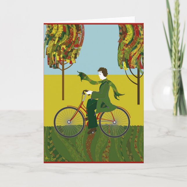 Tarjeta 1927Bicycling (Anverso)