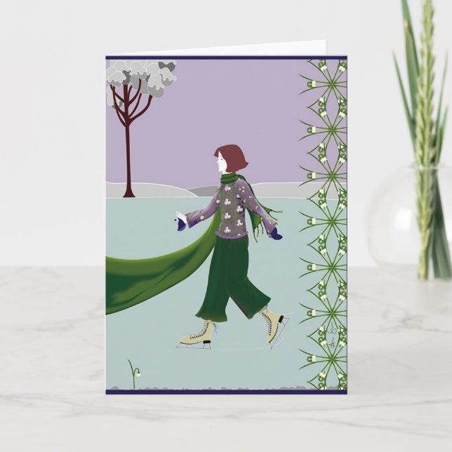 TARJETA 1927ICESKATING (Anverso)