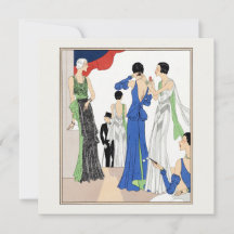 1930 Mujeres vintage con vestidos de gala