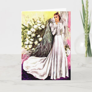 Tarjeta 1938 boda impreso