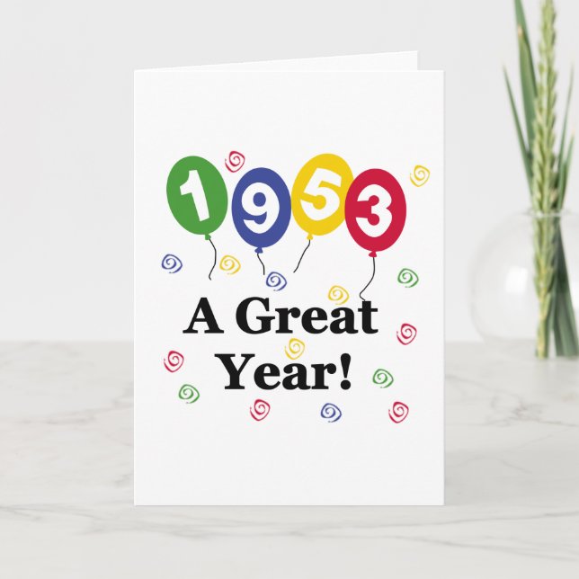 Tarjeta 1953 un cumpleaños del gran año (Anverso)
