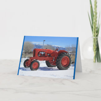 Tarjeta 1955 de felicitación del tractor de Allis