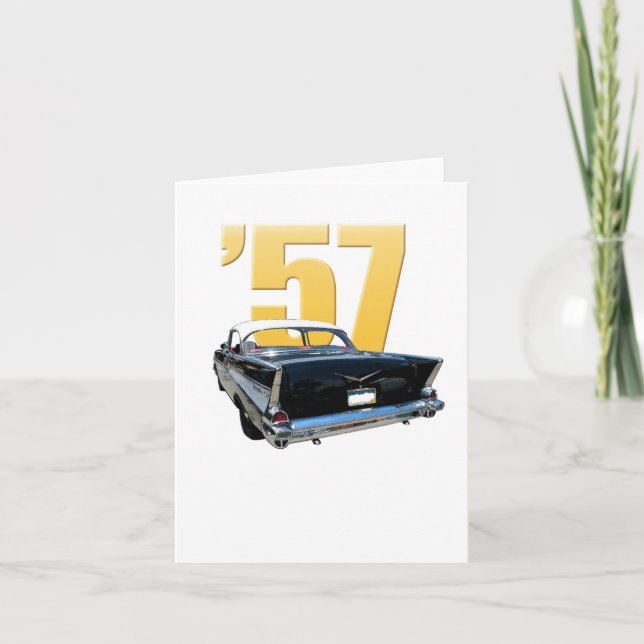 Tarjeta 1957 de nota de la vista posterior de Aire (Anverso)