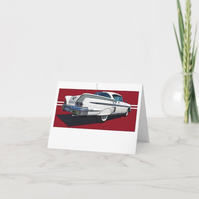 Tarjeta 1958 Impala note card (Anverso)