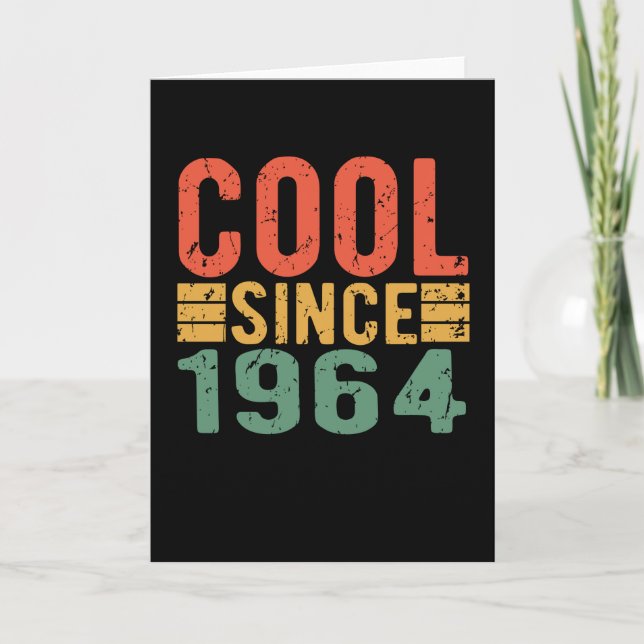 Tarjeta 1964 Cumpleaños Vintage (Anverso)