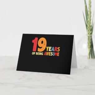 Tarjeta 19 Años Siendo Increíbles Regalos Para 19 Años