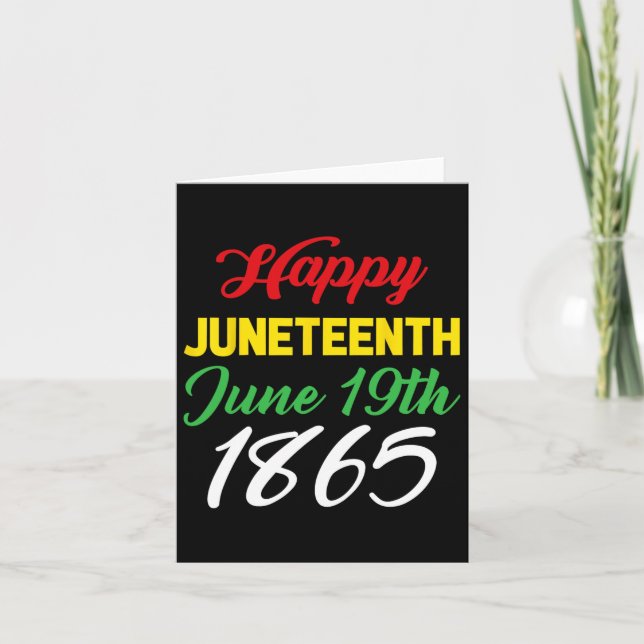 Tarjeta 19 de junio de 1865 (Anverso)