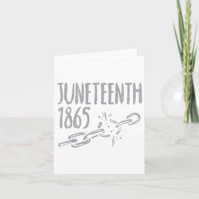 Tarjeta 19 de junio de 1865 Cadena 19 de junio Orgullo de  (Anverso)