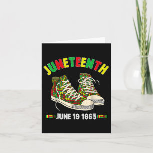 Tarjeta 19 de junio de 1865 Indo afroamericano negro
