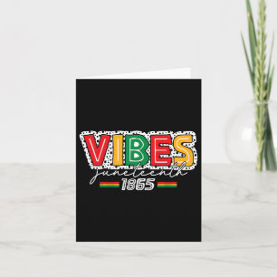 Tarjeta 19 de junio de 1865 se celebra el Black Hist