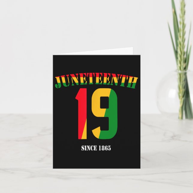 Tarjeta 19 de junio historia negra de Guay 19 de junio de  (Anverso)