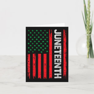 Tarjeta 19 de junio Libertad Bandera Estadounidense 19 de 
