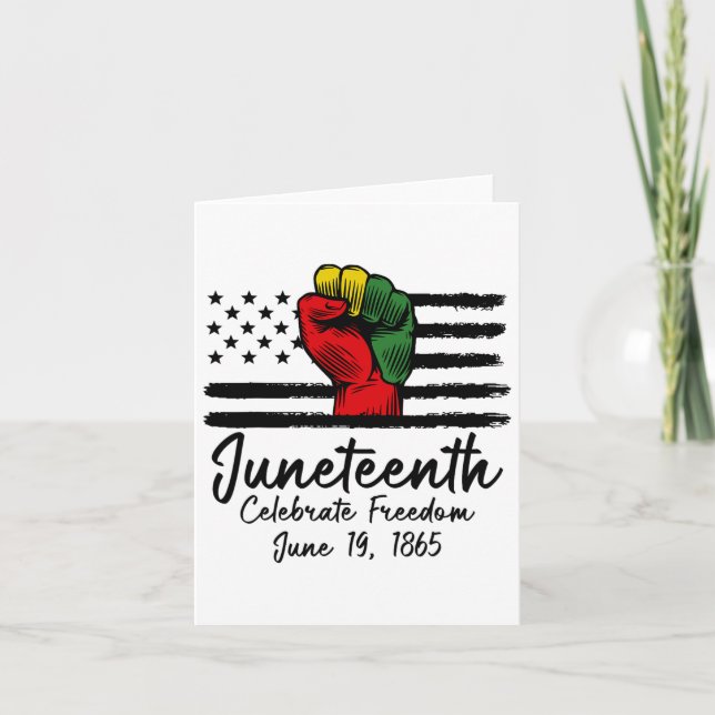 Tarjeta 19 de junio se celebra la libertad 19 de junio de  (Anverso)