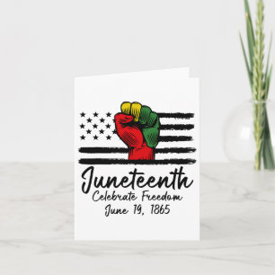 Tarjeta 19 de junio se celebra la libertad 19 de junio de
