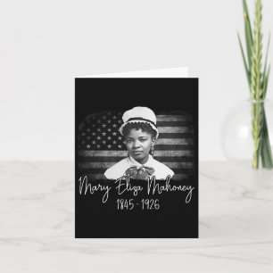 Tarjeta 1.ª enfermera afroamericana de historia negra en e