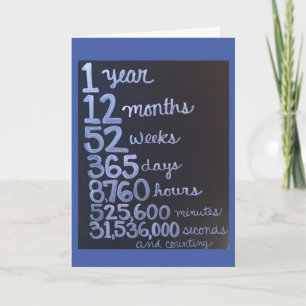 TARJETA 1.ᵉʳ AMOR ANIVERSARIO "HAGAN EL PRÓXIMO AÑO" TAN F