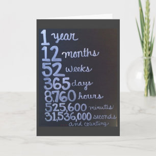 TARJETA 1.ᵉʳ ANIVERSARIO A MI AMOR "POR EL RESTO DE NUESTR