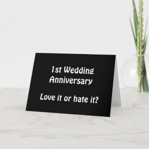Tarjeta 1.ᵉʳ Aniversario Boda