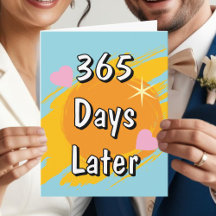 1.ᵉʳ aniversario boda en días un año después