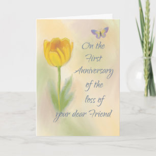 Tarjeta 1.ᵉʳ Aniversario de la pérdida de la flor acuática