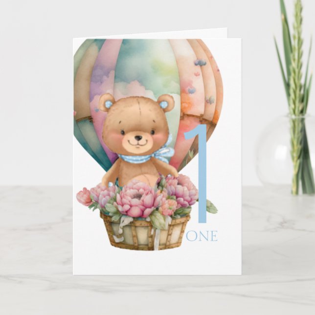 Tarjeta 1.ᵉʳ Balón de Oso de Teddy (Anverso)