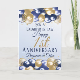 Tarjeta 1.ᵉʳ Boda Aniversario del oro de la Marina Hija