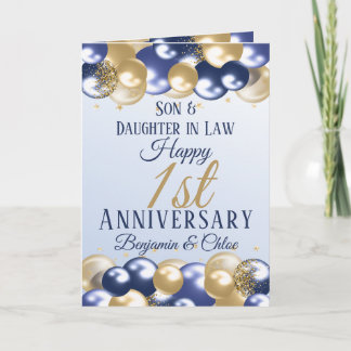 Tarjeta 1.ᵉʳ Boda Aniversario del oro de la Marina Hija