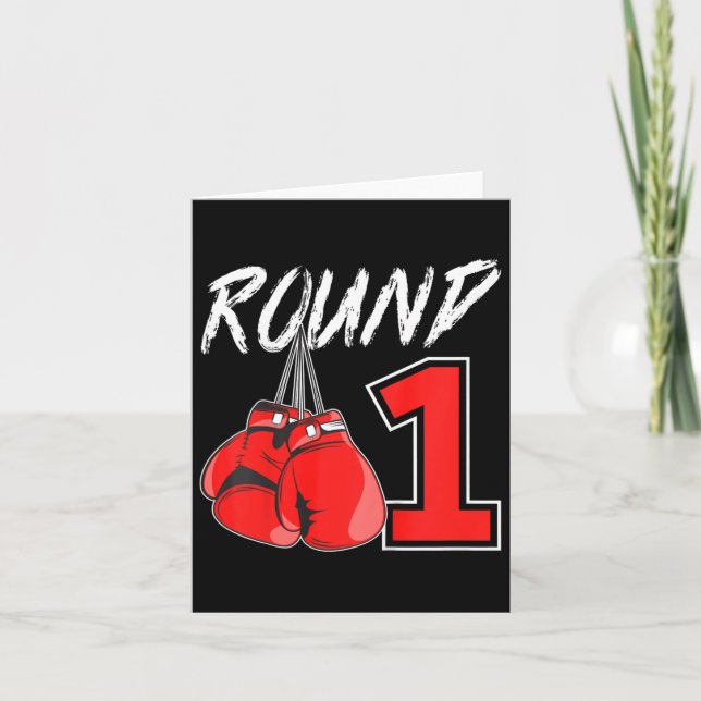 Tarjeta 1.ᵉʳ Boxeador Boxer de 1 Año Parte (Anverso)