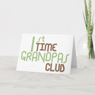 Tarjeta 1.ᵉʳ club de abuelitos de tiempo (verde)