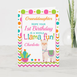 Tarjeta 1.ᵉʳ cumpleaños, hija pequeña de diversión