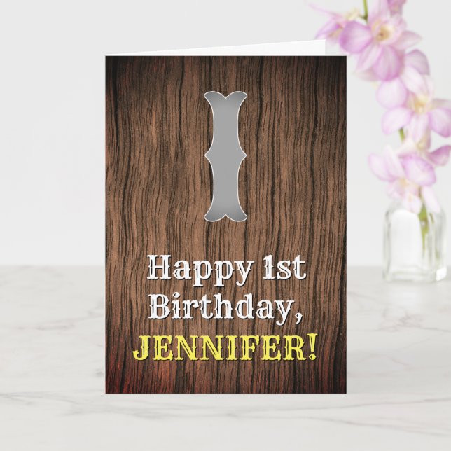 Tarjeta 1.ᵉʳ Cumpleaños: La mirada inspirada por el país o (Orquídea)