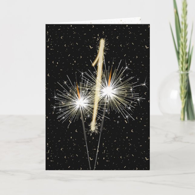 Tarjeta 1.ᵉʳ destello del aniversario de los bodas (Anverso)