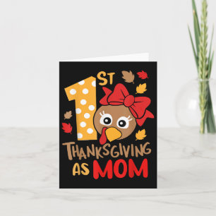 Tarjeta 1.ᵉʳ Día de Acción de Gracias como madre cumpleaño