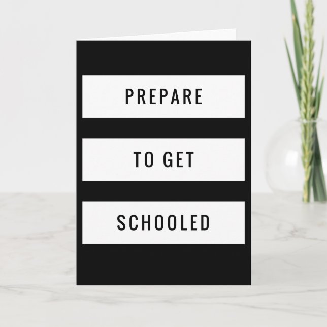 Tarjeta 1.ᵉʳ día de clase - Prepararse para estudiar (Anverso)