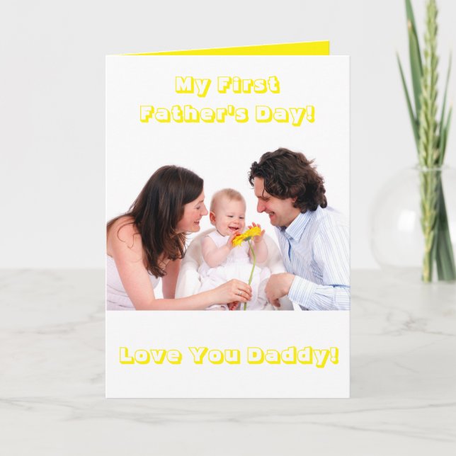 Tarjeta 1.ᵉʳ empate del Día del Padre...Tarjeta fotográfic (Anverso)