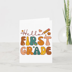Tarjeta 1.ᵉʳ Grado De Regreso Al Profesor Escolar