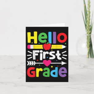 Tarjeta 1.ᵉʳ Grado De Regreso Al Profesor Escolar