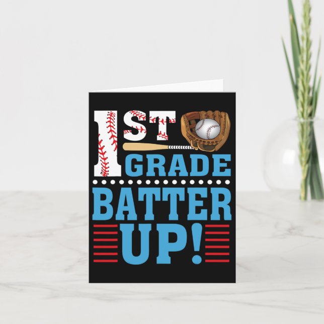 Tarjeta 1.ᵉʳ Grado De Vuelta Al Colegio Primer Grado Batte (Anverso)