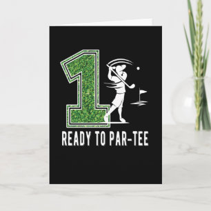 Tarjeta 1.ᵉʳ Jugador de golf de regalo de cumpleaños niño